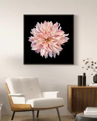 living room mock up cafe au lait dahlia