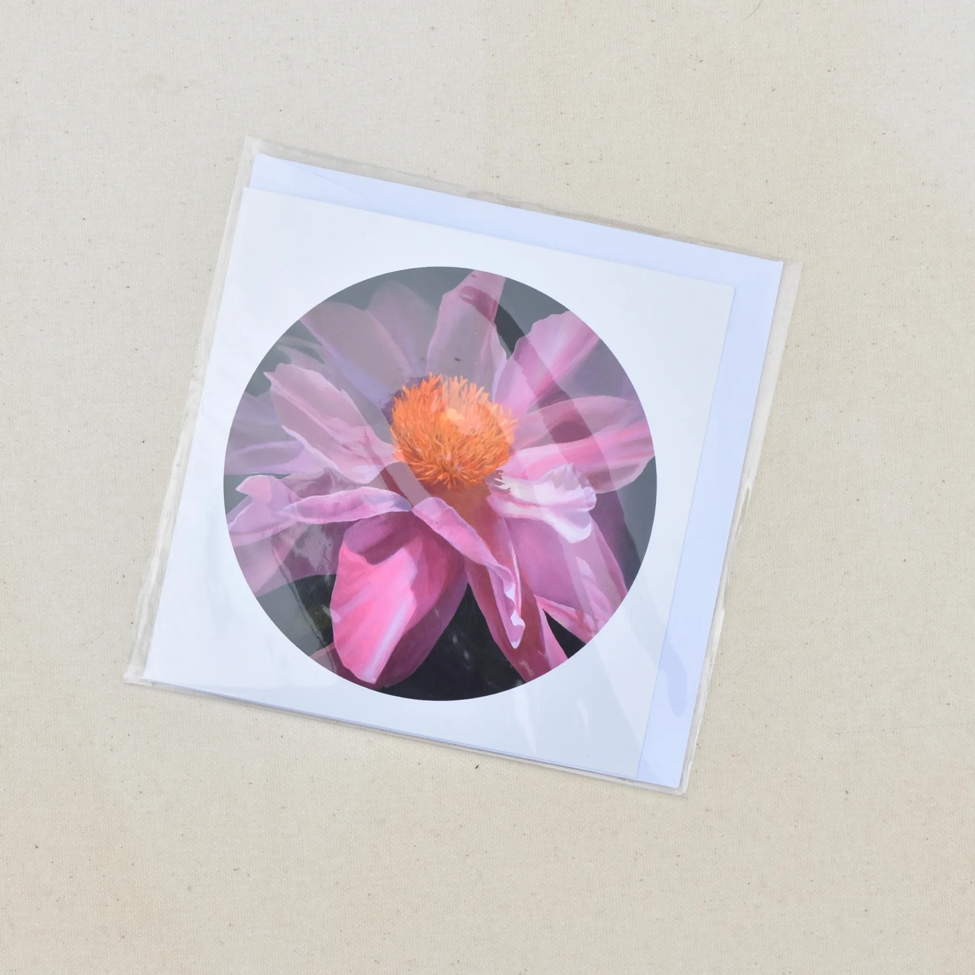 Note Card - Pink Peony 2