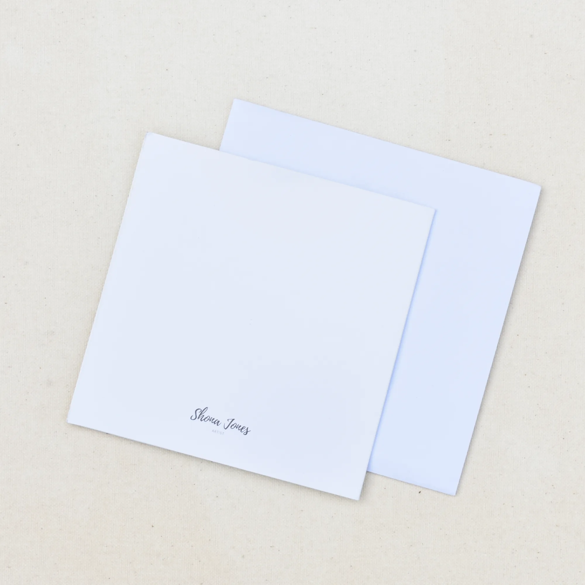 Note card - square card back